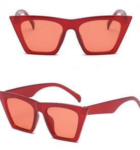 red stylish cateye sunglasses copy