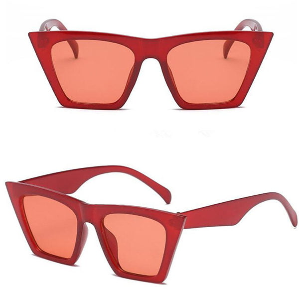 red stylish cateye sunglasses copy